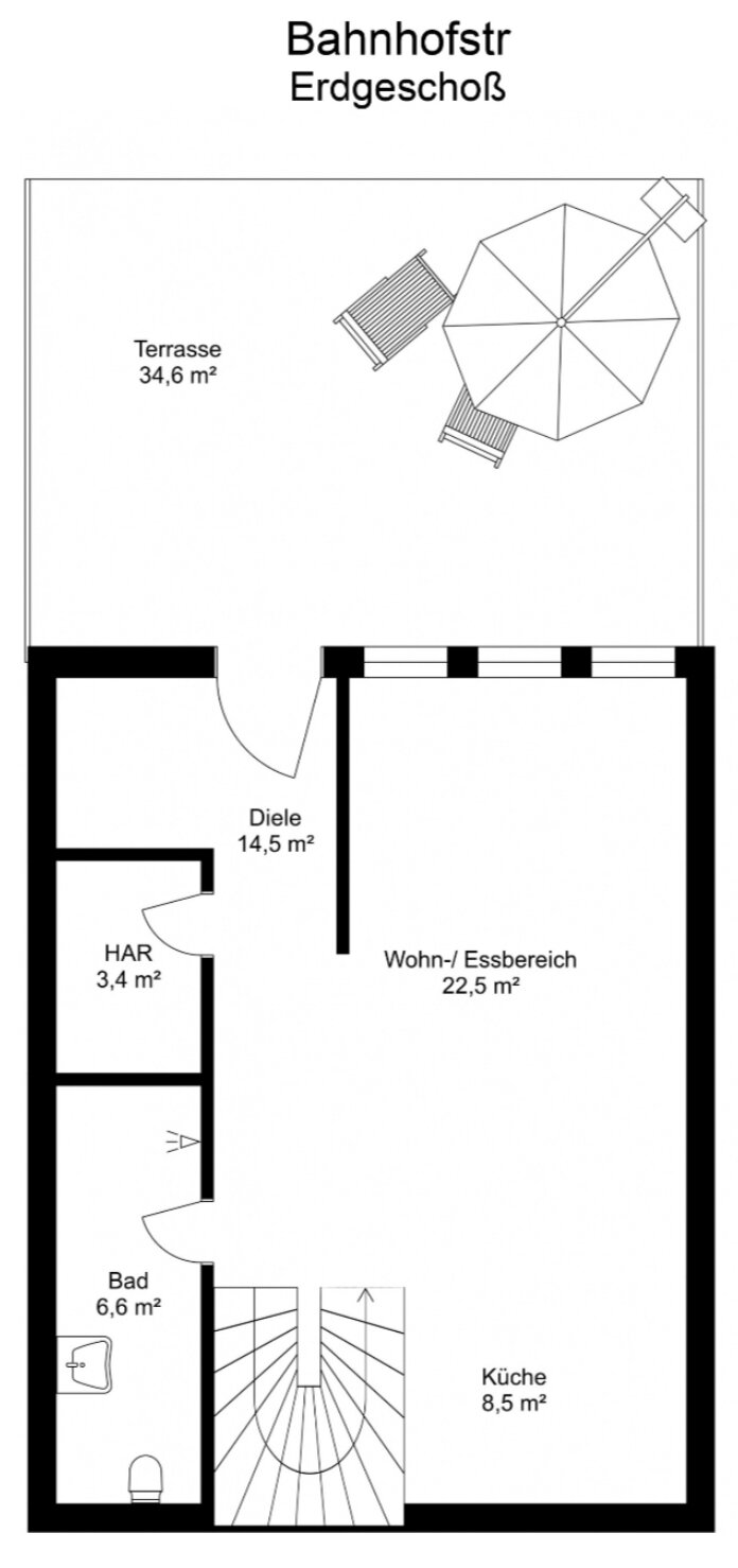 Grundriss Erdgeschoß